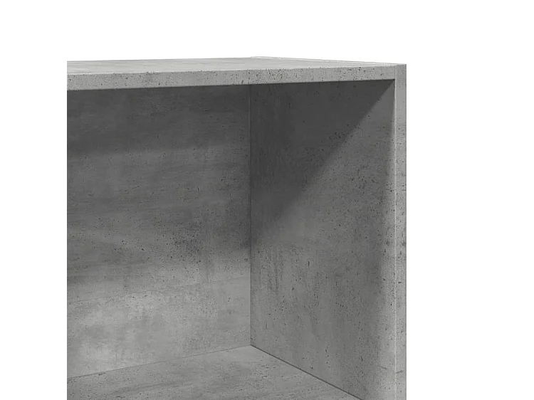 Bibliothèque gris béton 40x30x189 bois d'ingénierie