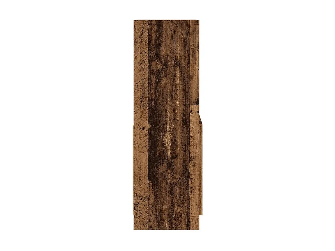 Buffet haut vieux bois 63x33x100 bois d'ingénierie