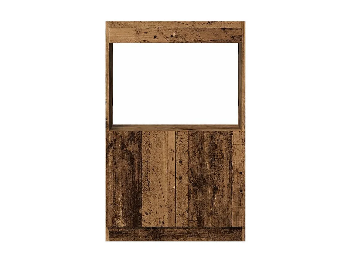 Buffet haut vieux bois 63x33x100 bois d'ingénierie