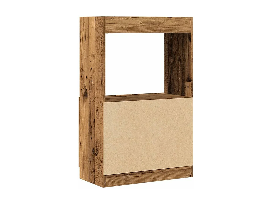 Buffet haut vieux bois 63x33x100 bois d'ingénierie