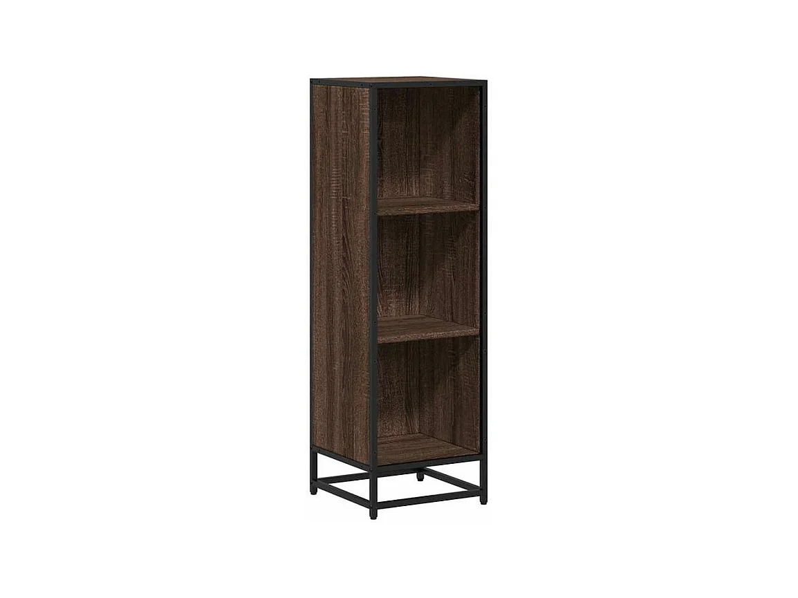 Bibliothèque chêne marron 33,5x33x107,5 bois d'ingénierie