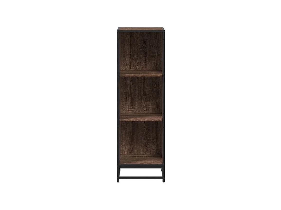Bibliothèque chêne marron 33,5x33x107,5 bois d'ingénierie