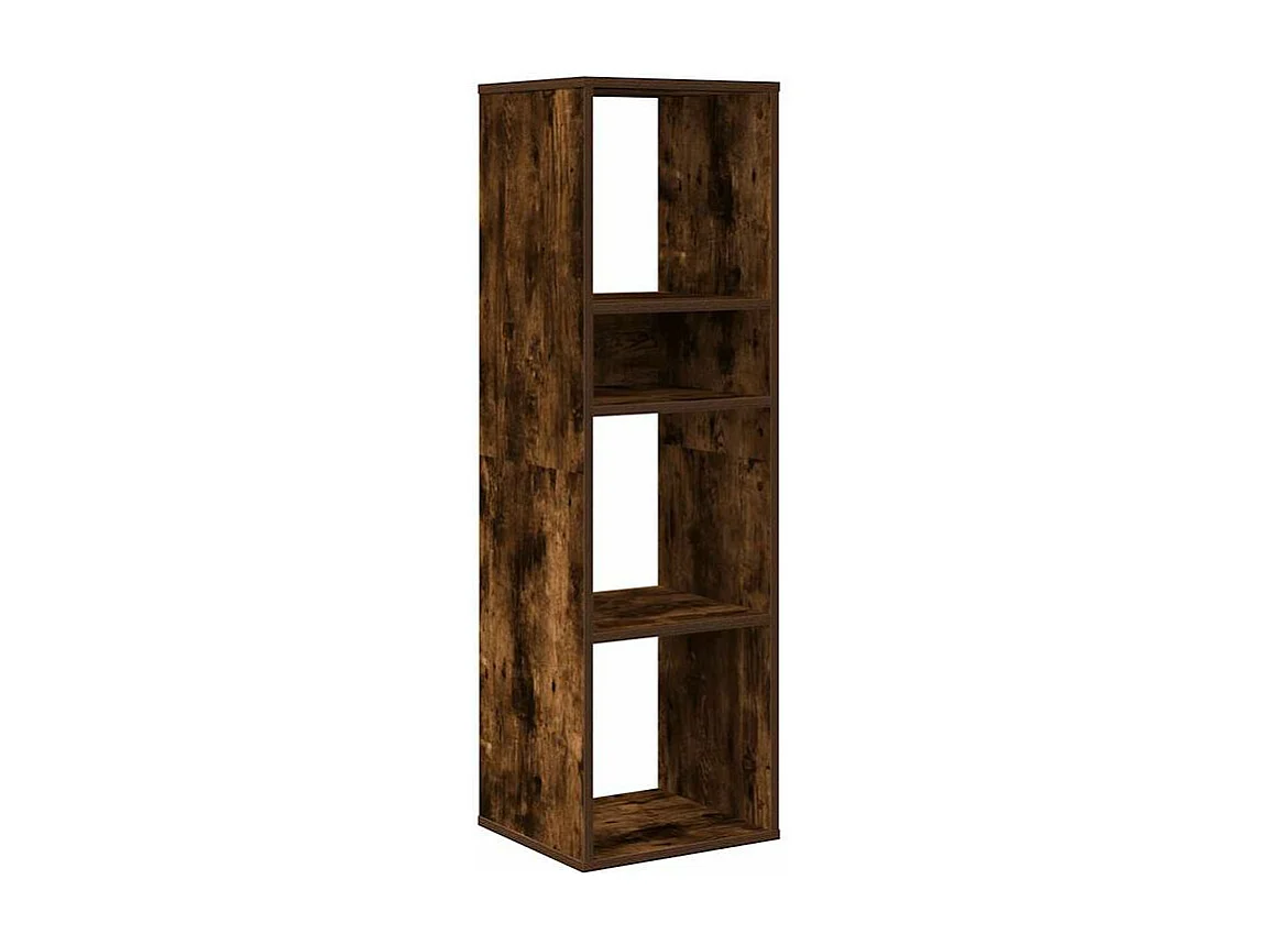 Bibliothèque chêne fumé 34x31x112 bois d'ingénierie