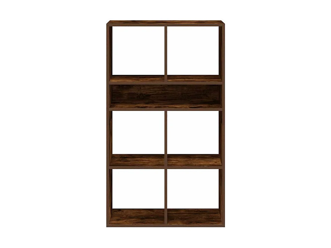 Bibliothèque chêne fumé 66x31x112 bois d'ingénierie