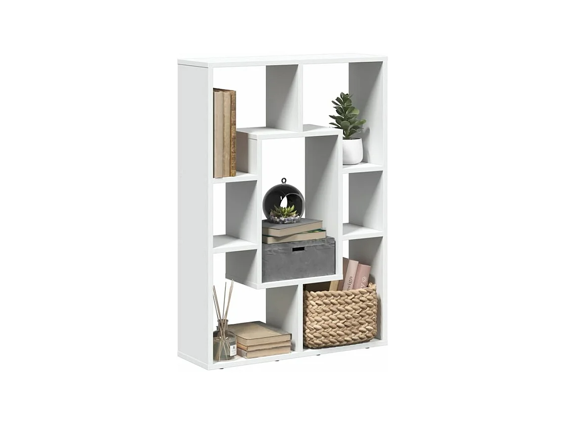 Petite bibliothèque modulable Loza 63cm - Verticale ou horizontale-Couleur Blanc