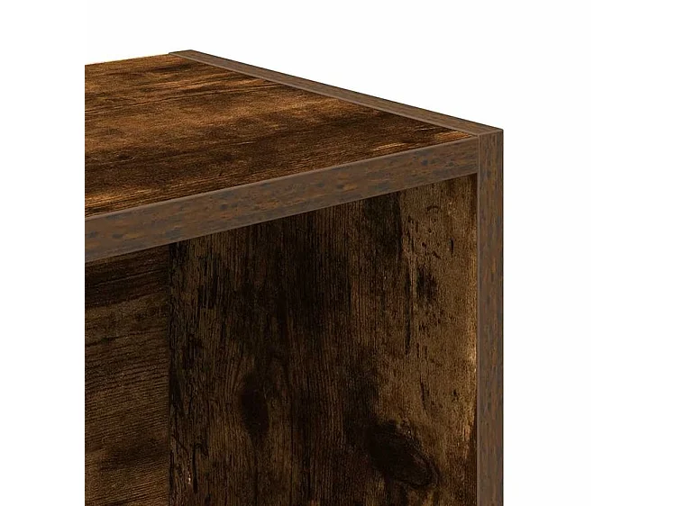 Bibliothèque chêne fumé 31x24x102 bois d'ingénierie