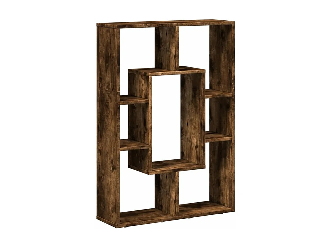 Petite bibliothèque modulable Loza 63cm - Verticale ou horizontale-Couleur Marron fumé