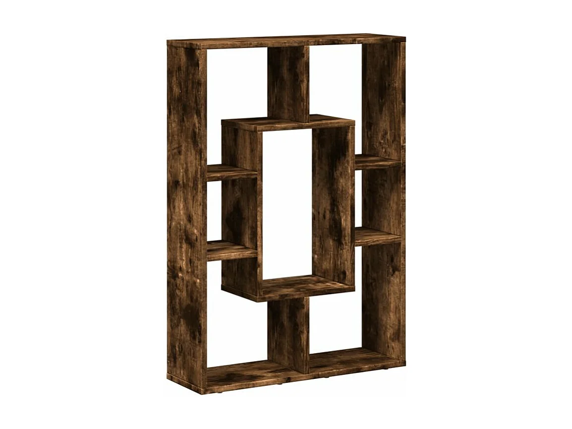 Petite bibliothèque modulable Loza 63cm - Verticale ou horizontale-Couleur Marron fumé