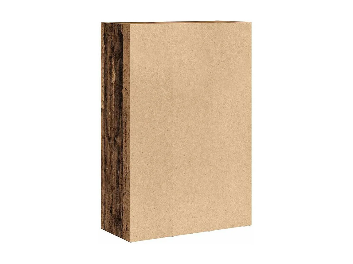 Bibliothèque-Buffet vieux bois 66x30x98 bois d'ingénierie