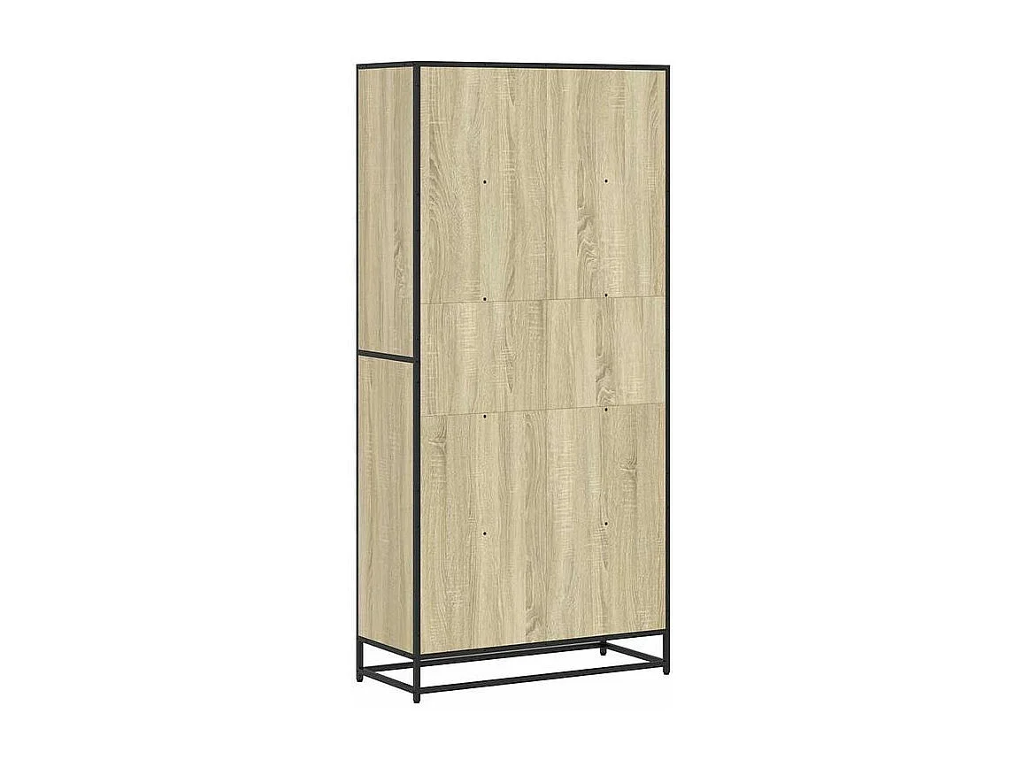 Bibliothèque chêne sonoma 80,5x35x170,5 bois d'ingénierie