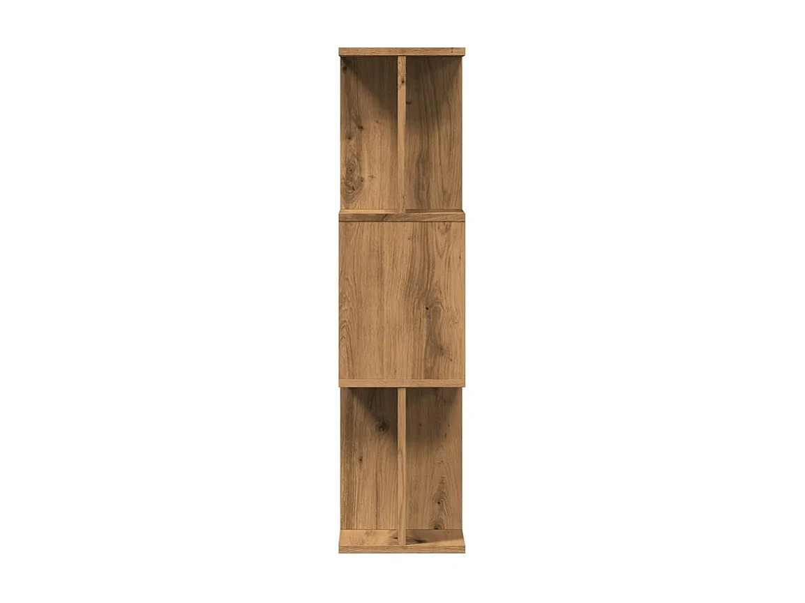 Bibliothèque séparateur en bois Mikola 80cm - Simple et moderne-Couleur Marron clair