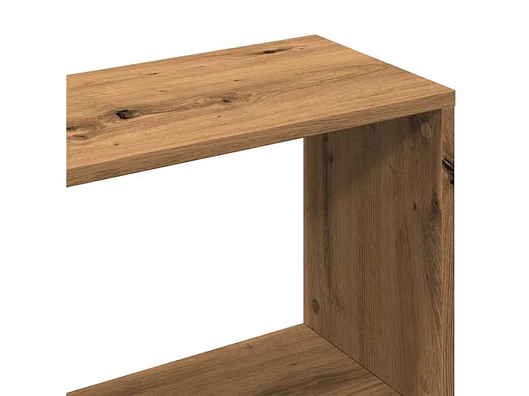 Bibliothèque séparateur en bois Mikola 80cm - Simple et moderne-Couleur Marron clair