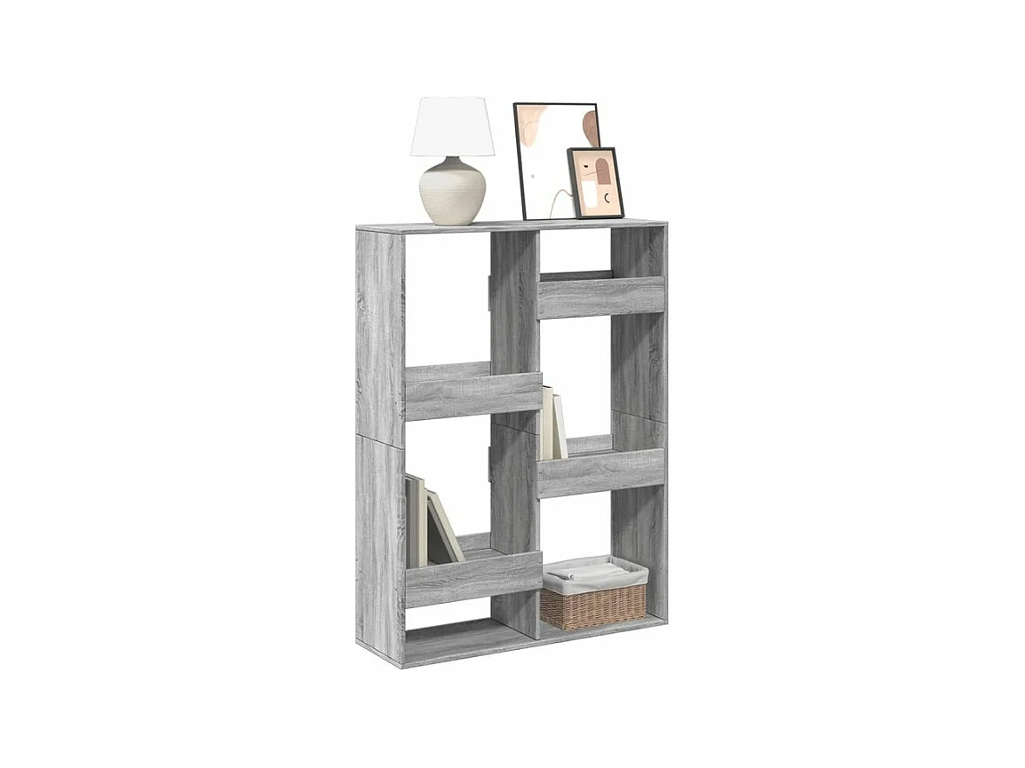 Bibliothèque sonoma gris 100x33x135 bois d'ingénierie