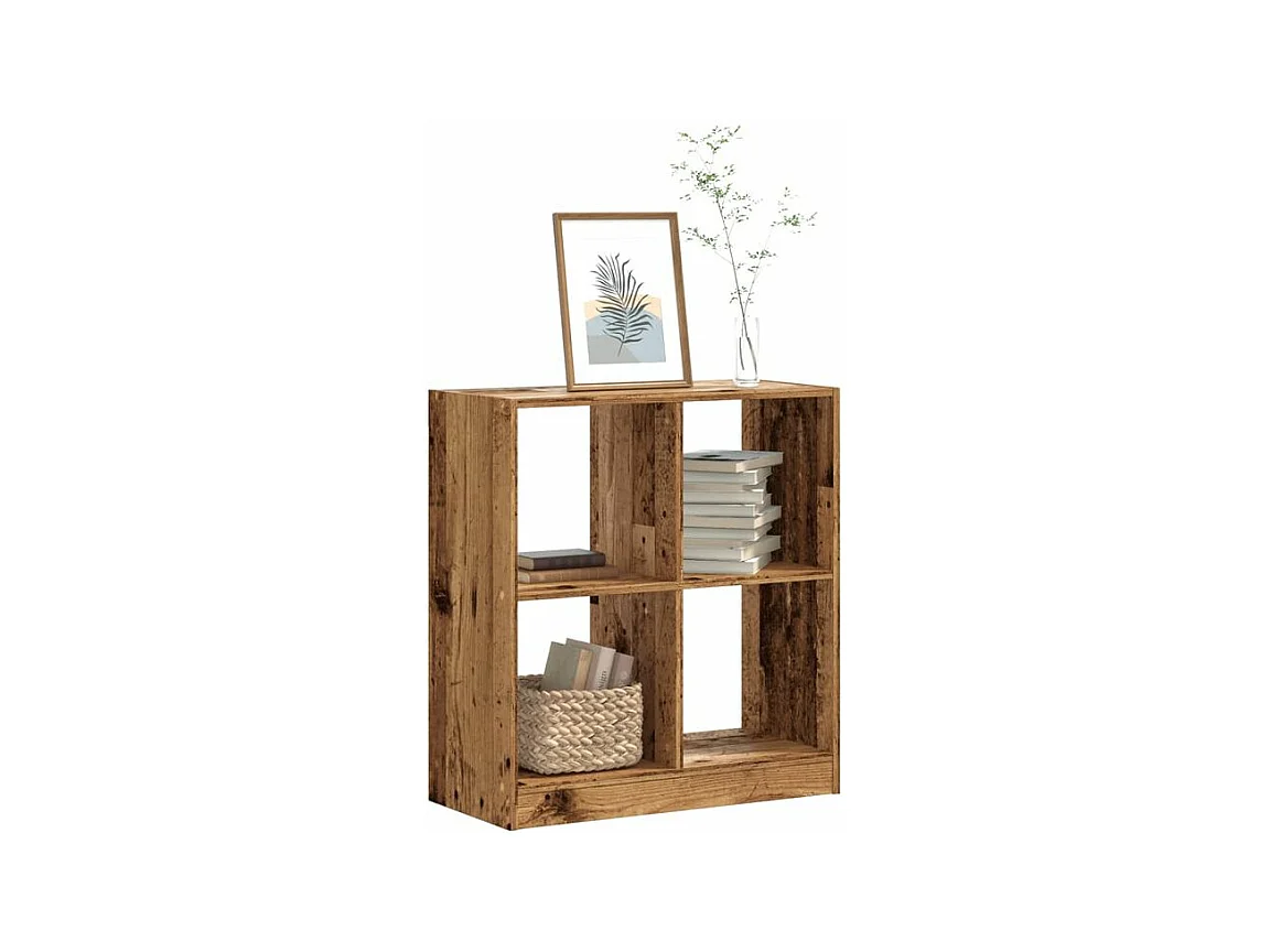 Bibliothèque vieux bois 68,5x32x75 bois d'ingénierie