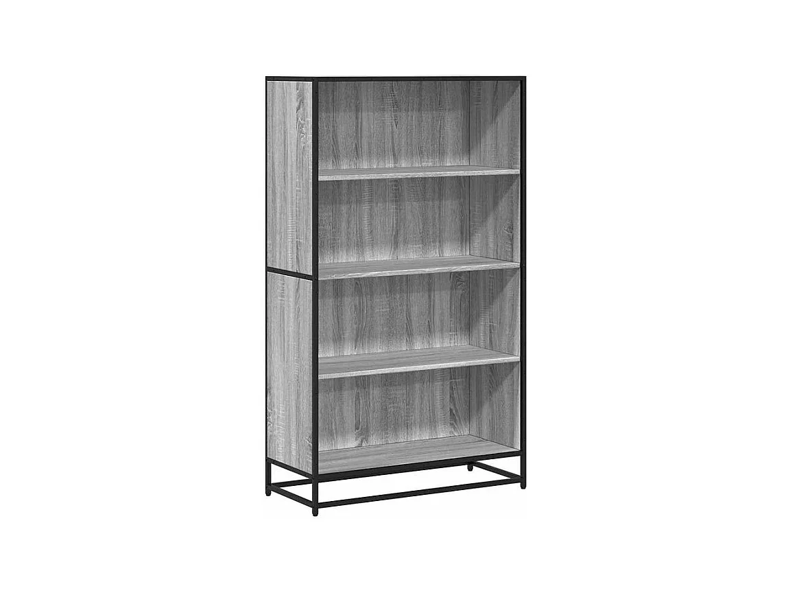 Bibliothèque sonoma gris 80,5x35x139 bois d'ingénierie