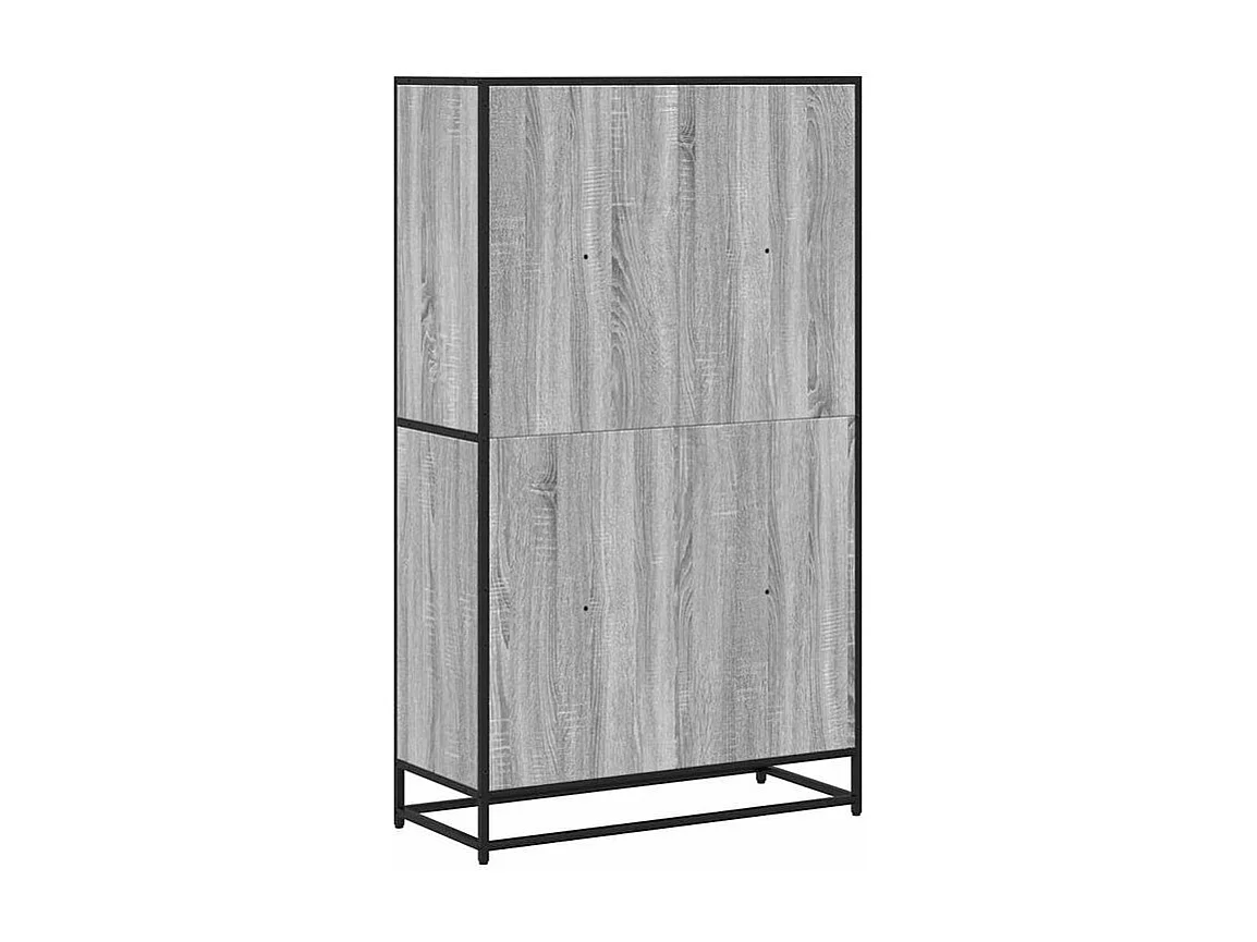 Bibliothèque sonoma gris 80,5x35x139 bois d'ingénierie