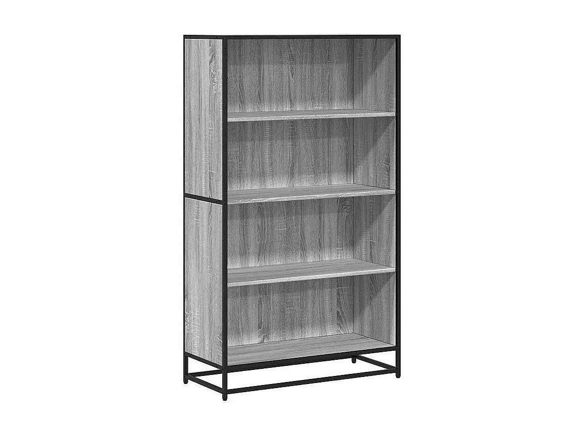 Bibliothèque sonoma gris 80,5x35x139 bois d'ingénierie