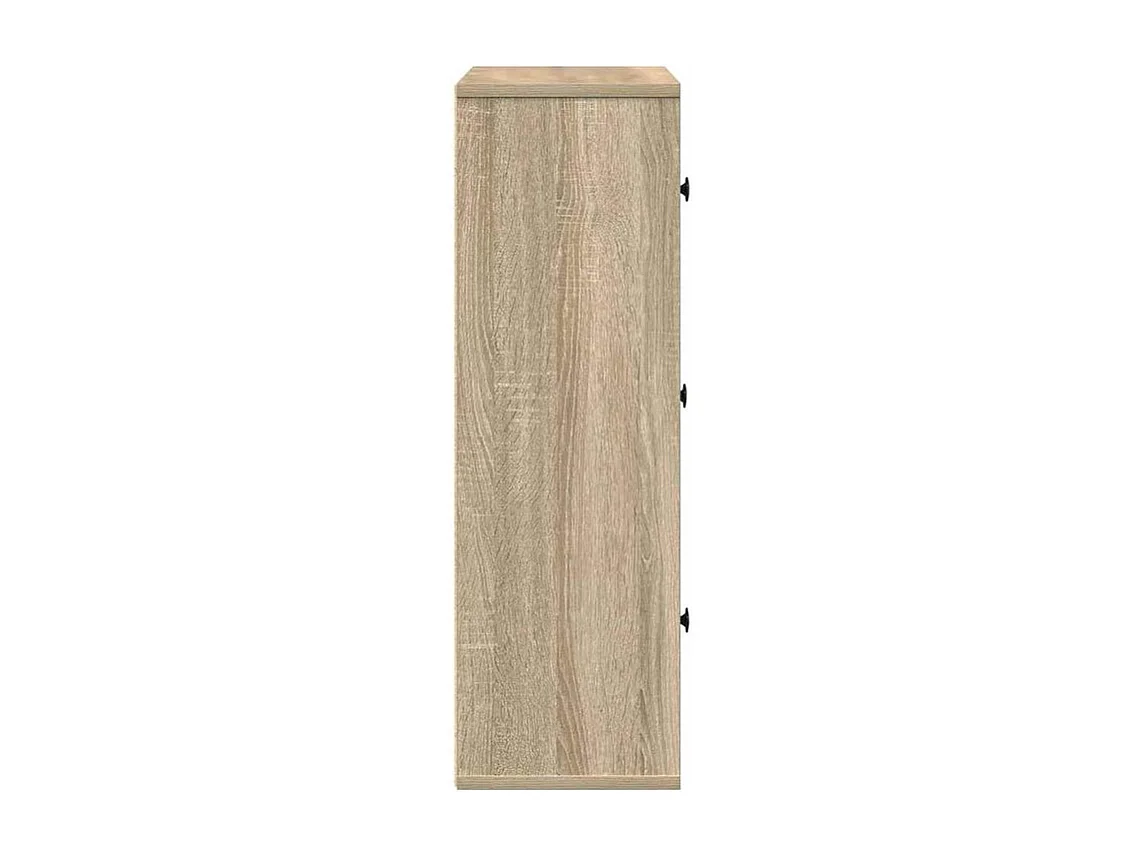 Bibliothèque chêne sonoma 60x24x76,5 bois d'ingénierie