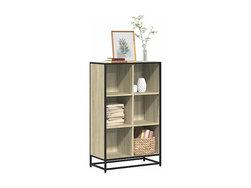 Bibliothèque chêne sonoma 65,5x33x107,5 bois d'ingénierie