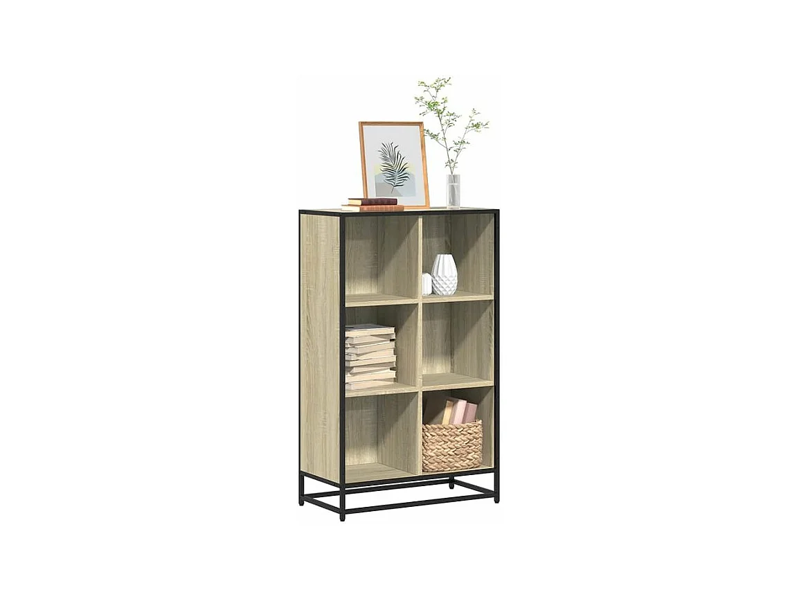 Bibliothèque chêne sonoma 65,5x33x107,5 bois d'ingénierie