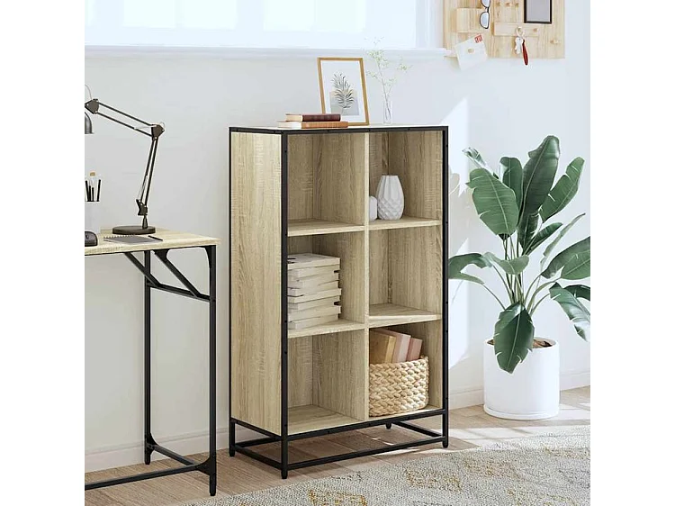 Bibliothèque chêne sonoma 65,5x33x107,5 bois d'ingénierie