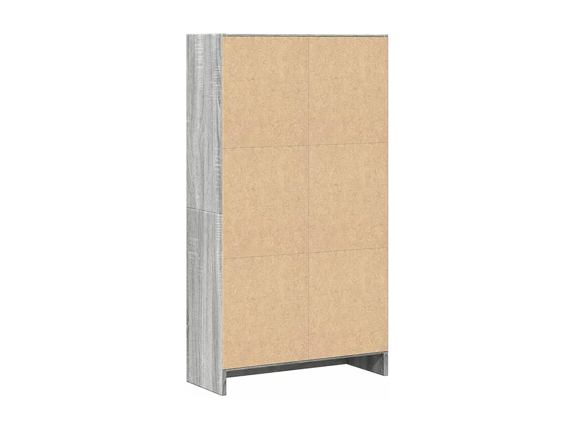 Bibliothèque sonoma gris 60x24x109 bois d'ingénierie