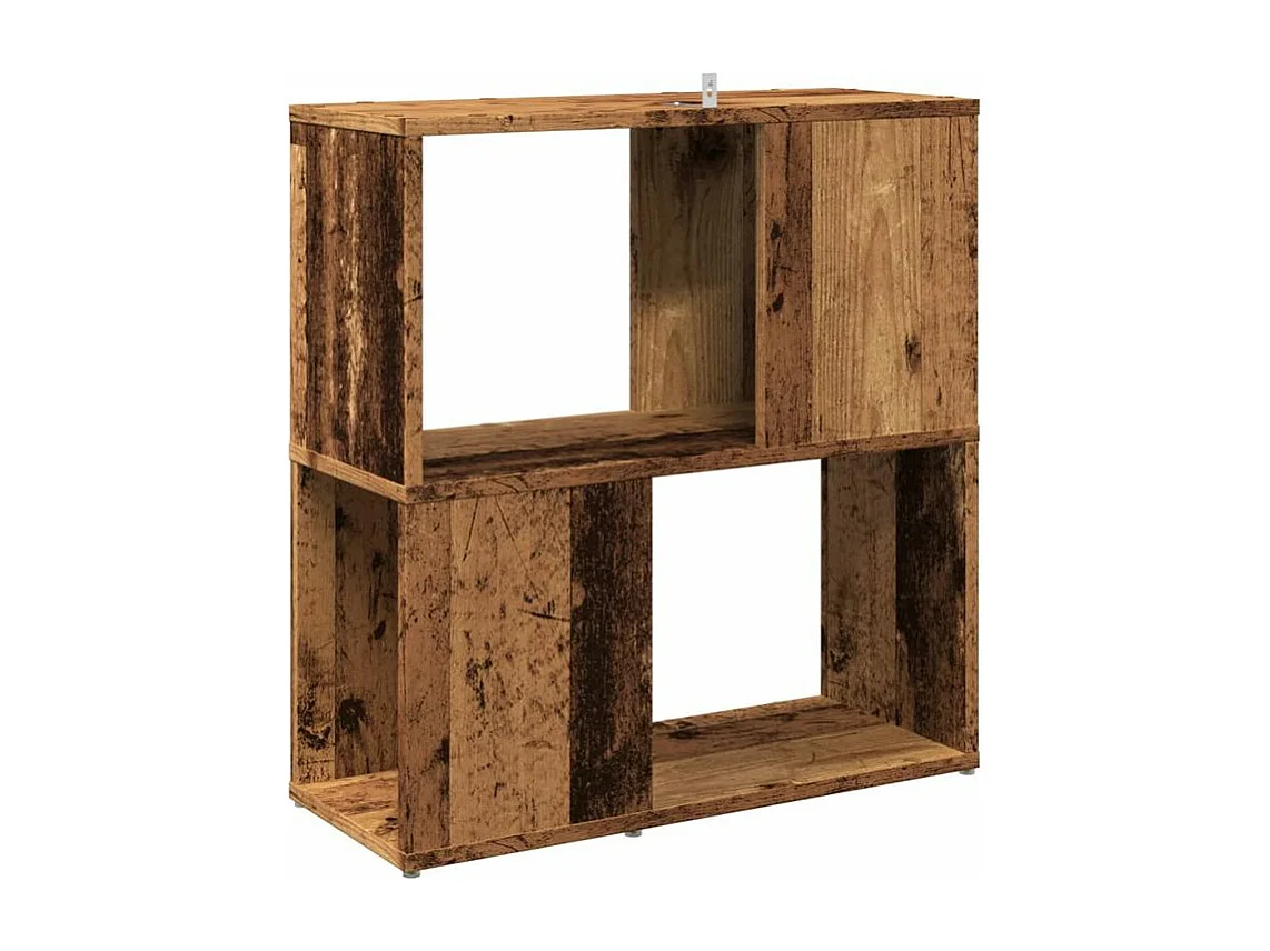 Bibliothèque vieux bois 60x24x63 bois d'ingénierie