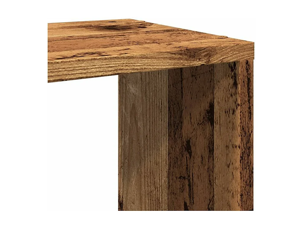 Bibliothèque vieux bois 60x24x63 bois d'ingénierie