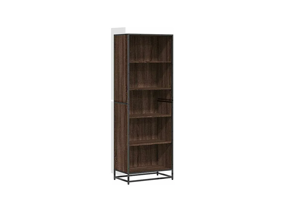 Bibliothèque chêne marron 60x35x170,5 bois d'ingénierie