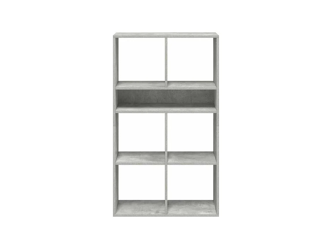 Bibliothèque gris béton 66x31x112 bois d'ingénierie