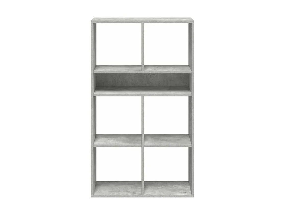 Bibliothèque gris béton 66x31x112 bois d'ingénierie
