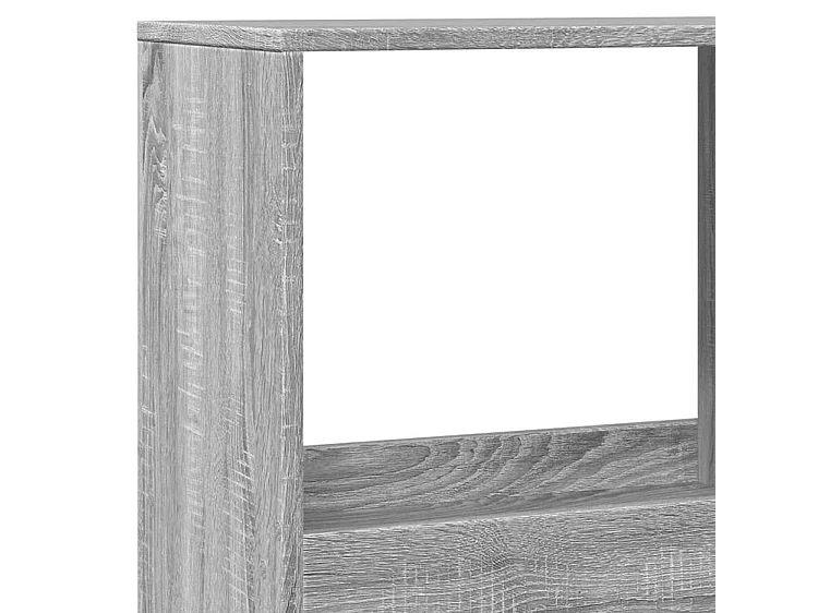 Bibliothèque sonoma gris 100x33x175 bois d'ingénierie
