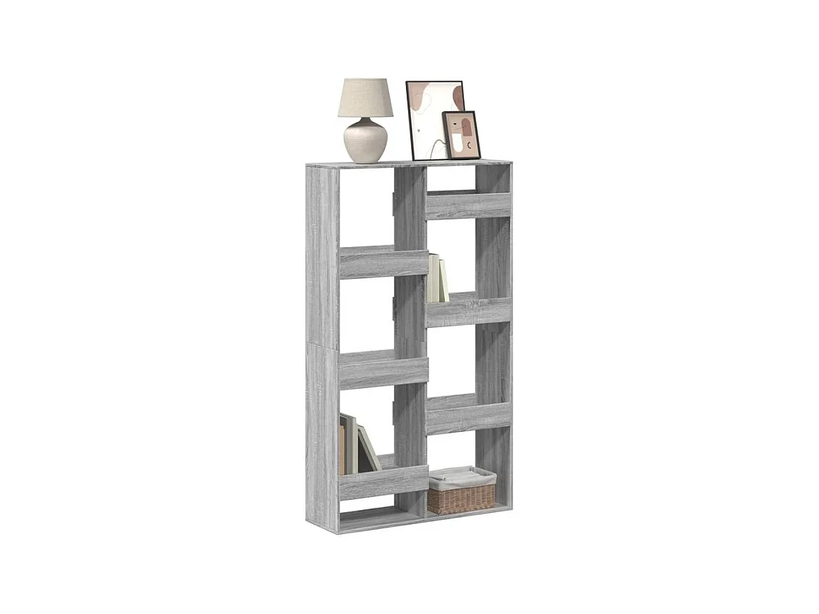 Bibliothèque sonoma gris 100x33x175 bois d'ingénierie