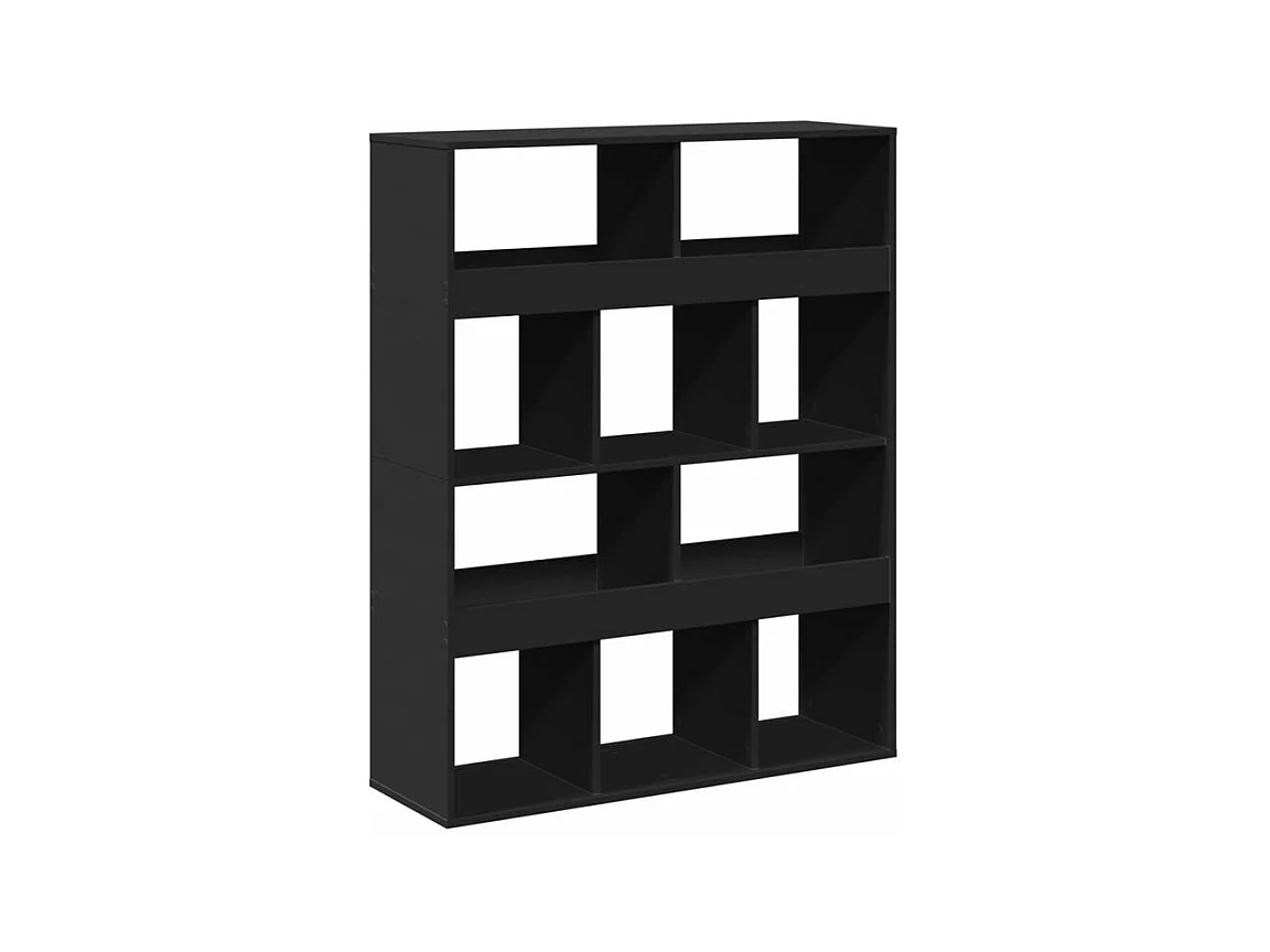 Bibliothèque noir 100x33x125,5 bois d'ingénierie