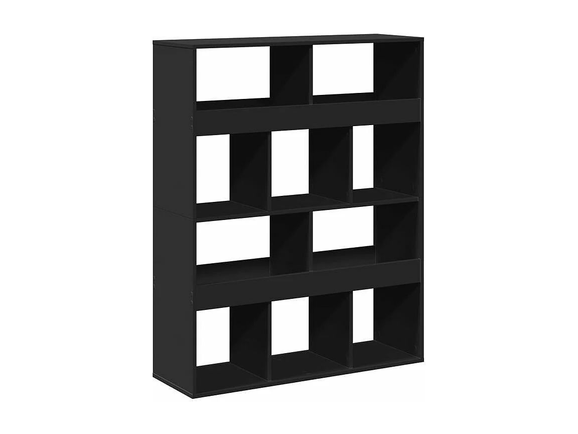 Bibliothèque noir 100x33x125,5 bois d'ingénierie