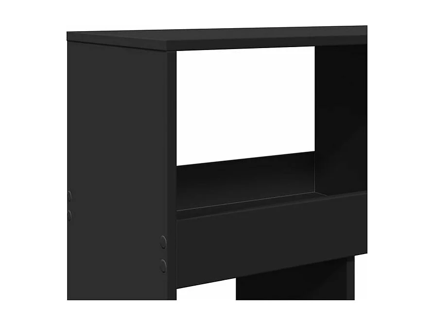 Bibliothèque noir 100x33x125,5 bois d'ingénierie