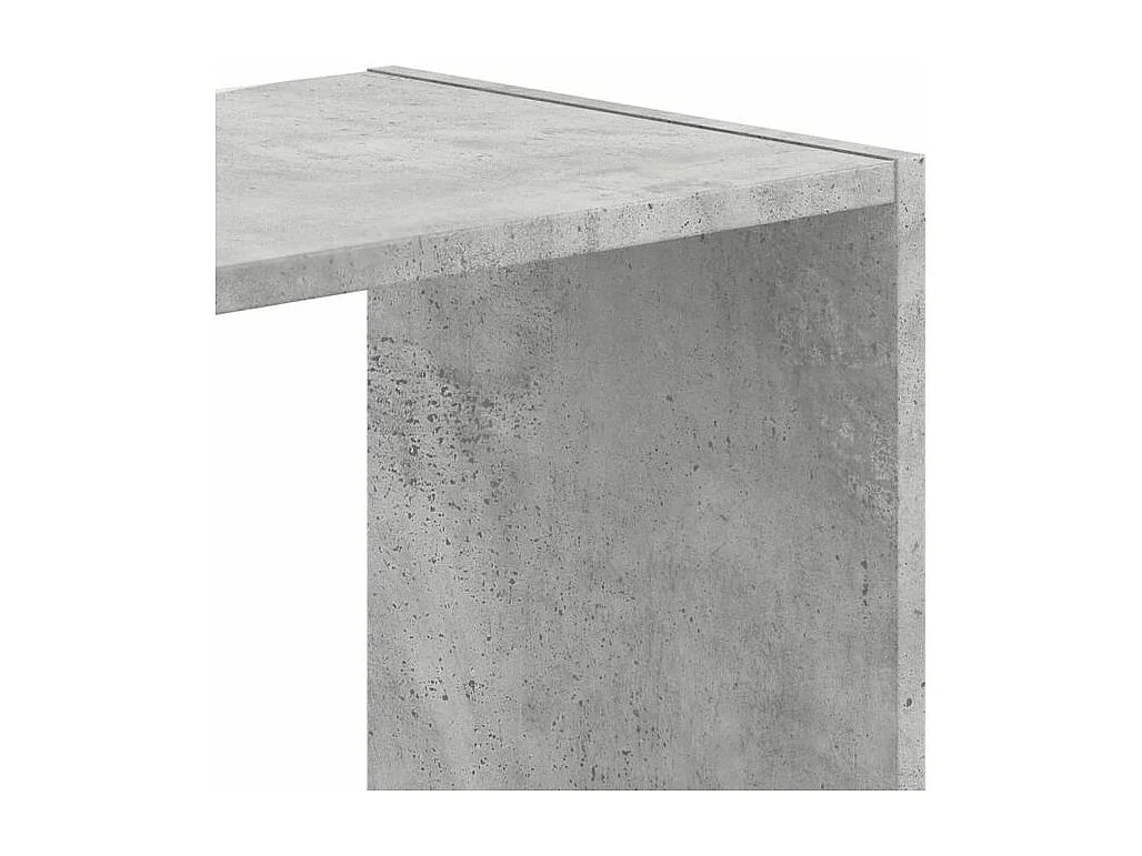 Bibliothèque gris béton 68,5x32x68,5 bois d'ingénierie