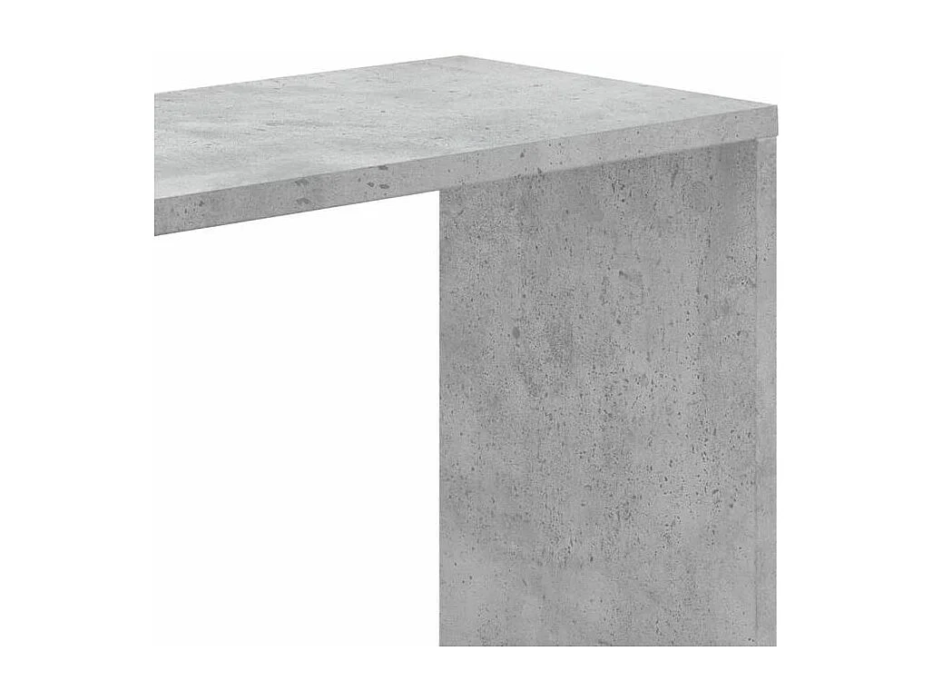 Bibliothèque 5 niveaux gris béton bois d'ingénierie