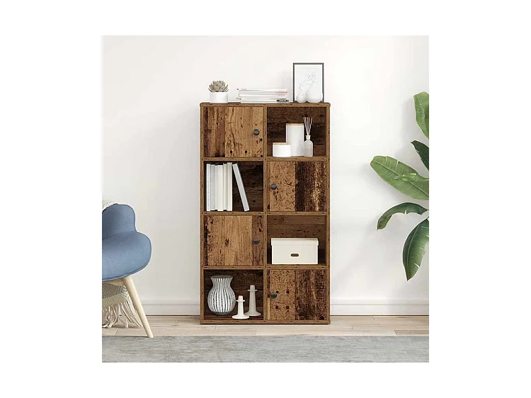 Bibliothèque vieux bois 60x24x101,5 bois d'ingénierie