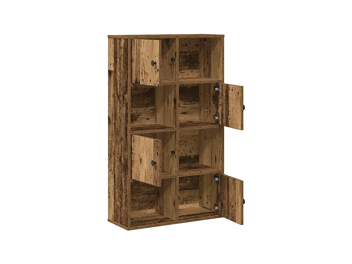 Bibliothèque vieux bois 60x24x101,5 bois d'ingénierie