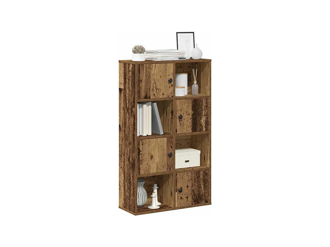 Bibliothèque vieux bois 60x24x101,5 bois d'ingénierie