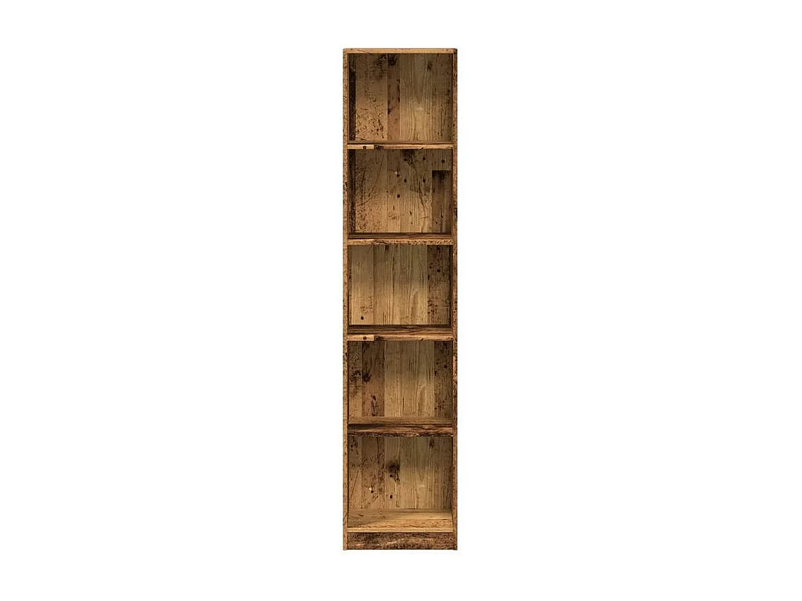 Bibliothèque vieux bois 40x24x176 bois d'ingénierie