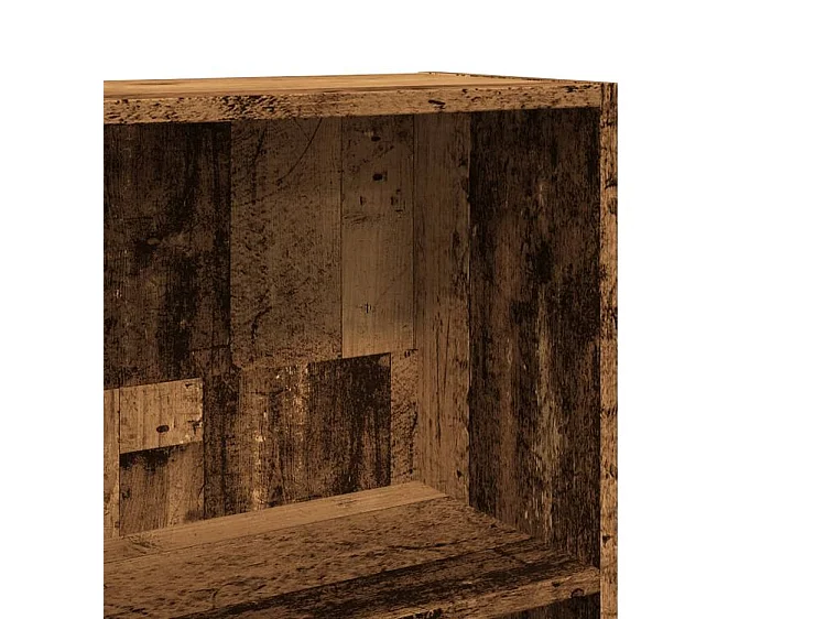 Bibliothèque vieux bois 40x24x176 bois d'ingénierie