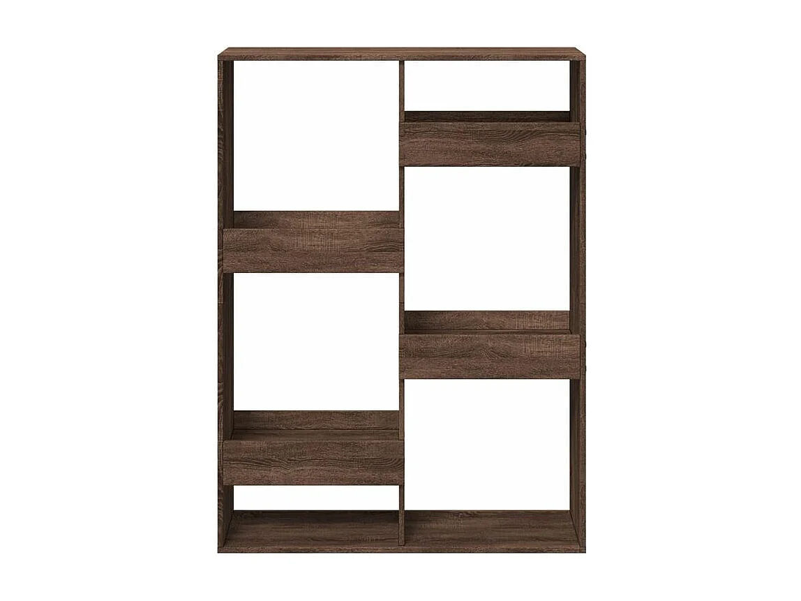 Bibliothèque chêne marron 100x33x135 bois d'ingénierie