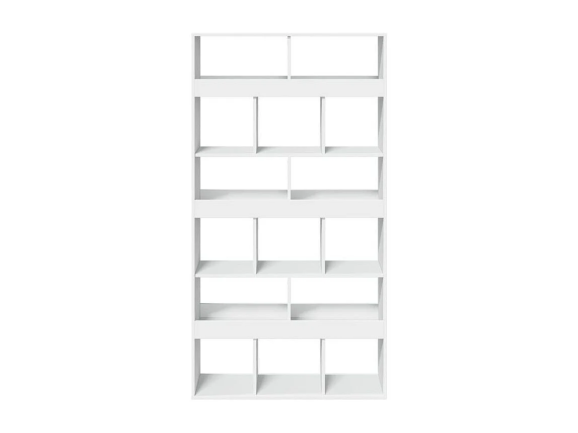 Bibliothèque blanc 100x33x187,5 bois d'ingénierie