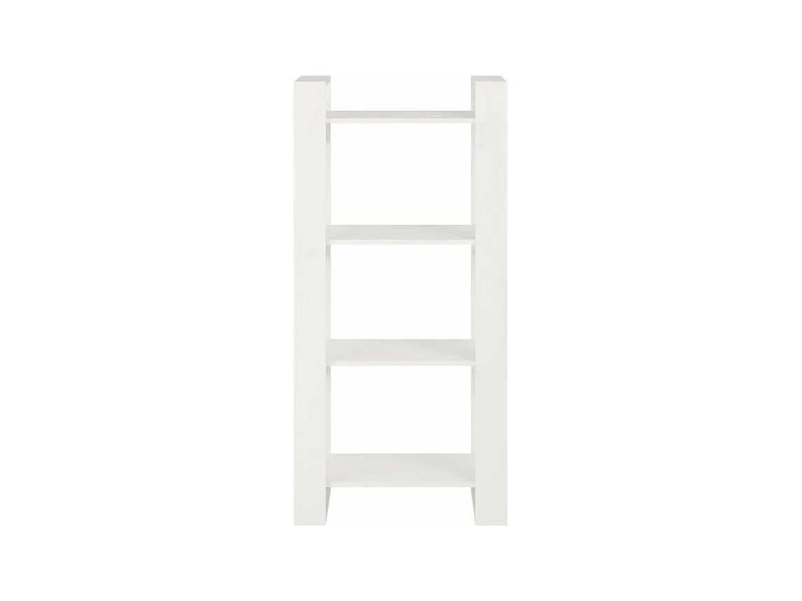 Bibliothèque-Séparateur de pièce Blanc 60x35x125 Bois massif