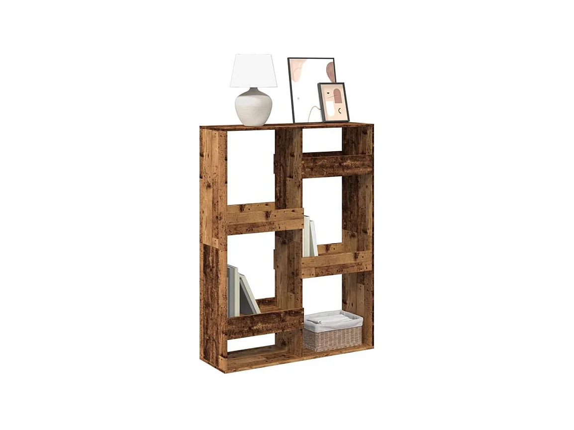 Bibliothèque vieux bois 100x33x135 bois d'ingénierie