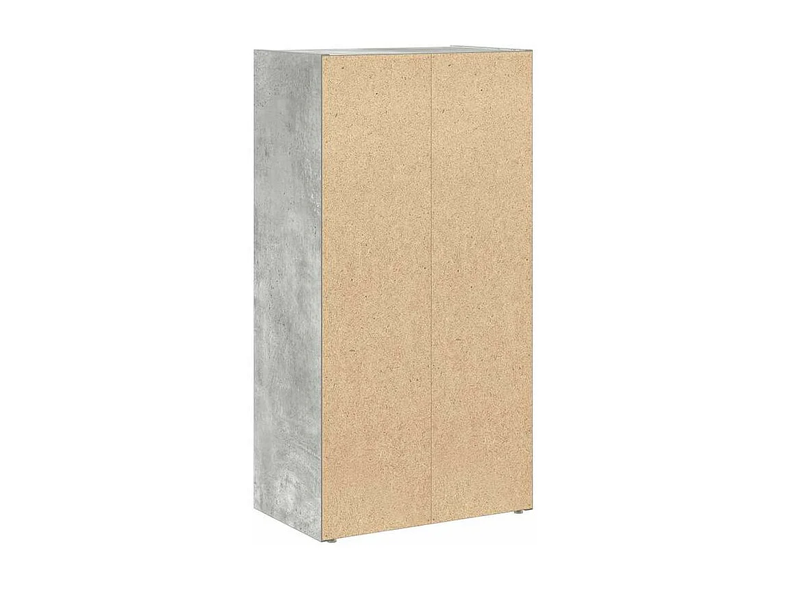 Bibliothèque gris béton 40x24x77 bois d'ingénierie