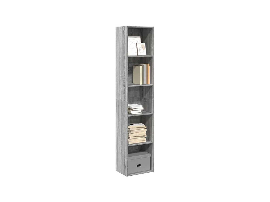 Bibliothèque sonoma gris 40x30x189 bois d'ingénierie