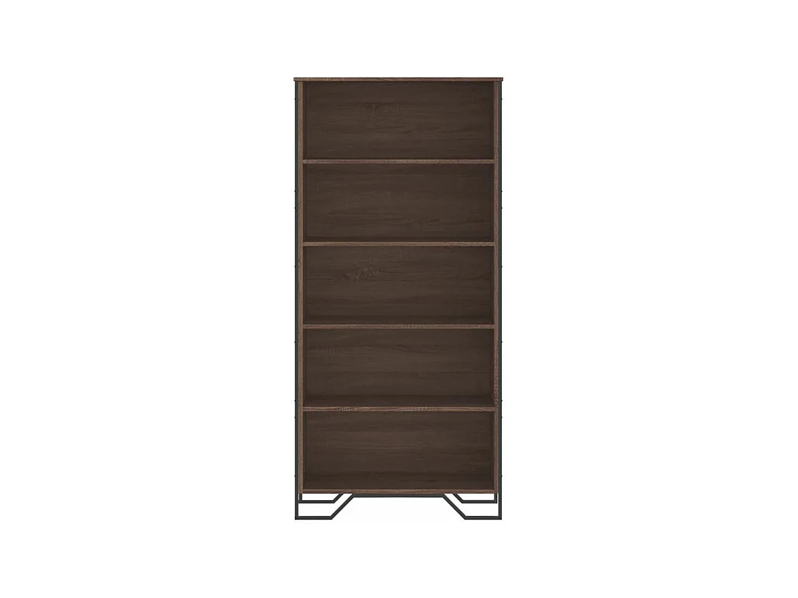 Bibliothèque chêne marron 80x31x169 bois d'ingénierie